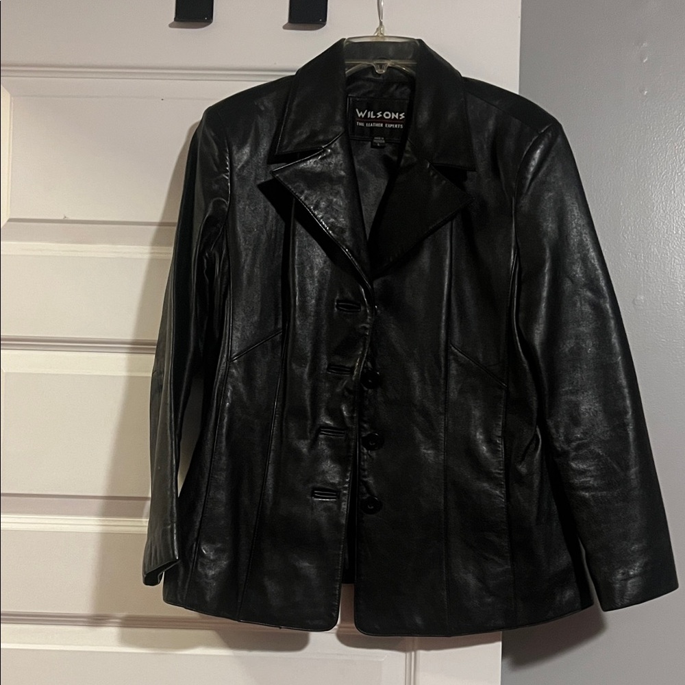 Wilson Women's Classic Black Leather Jacket